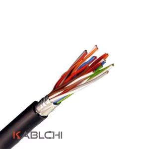 کابل مخابرات زمینی مشکی فویلدار کرمان 0.6*2*100
